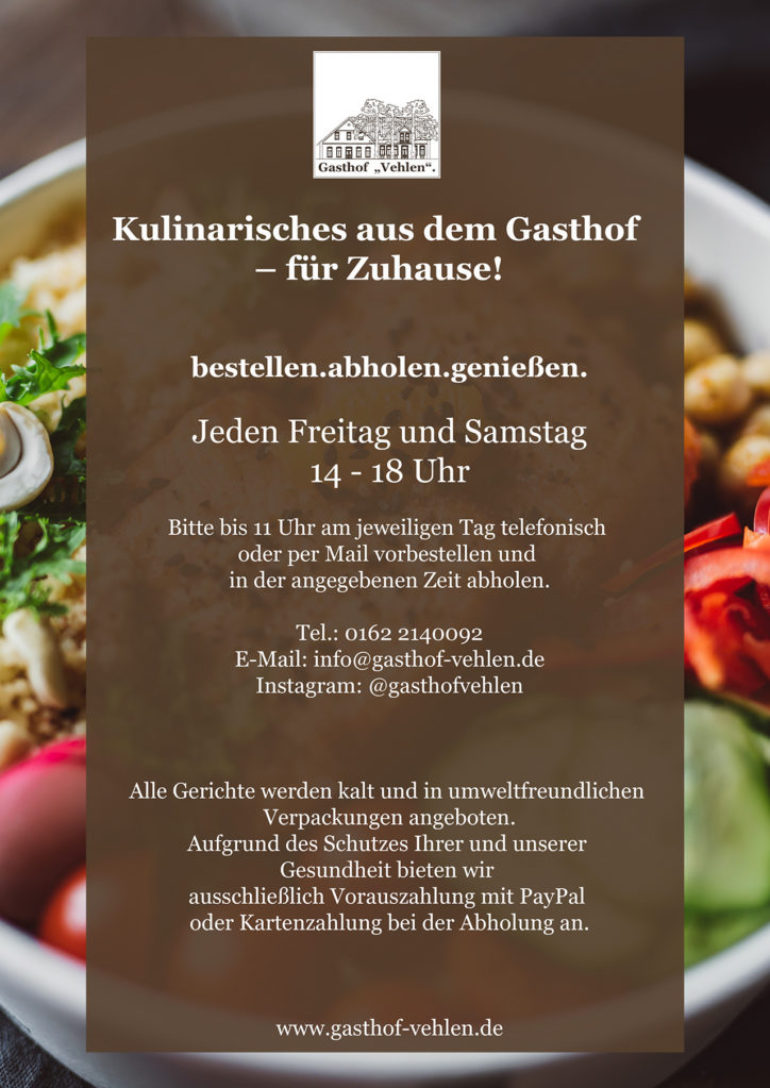 Bestellen 15.4.20